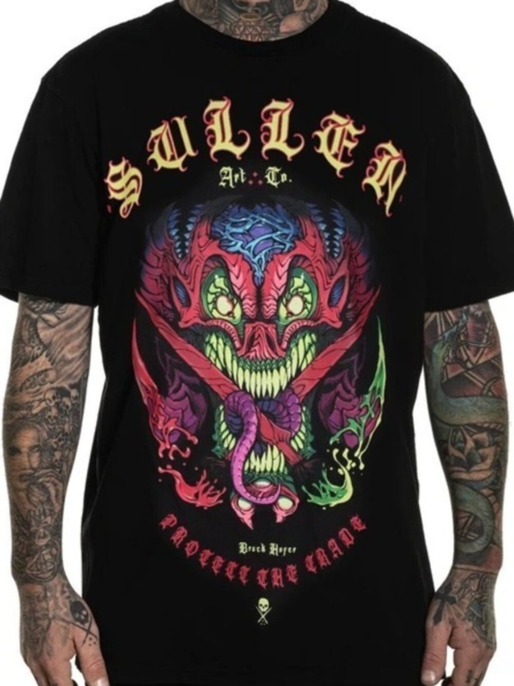 Hip Hop 90s Retro T-shirt Sullen - Hofer Badge  T-shirt  249